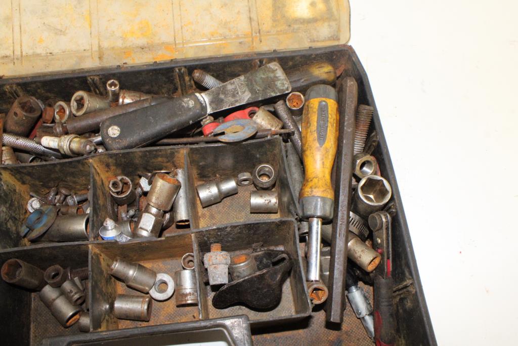 Ratchet, Sockets And More, 25+ Pieces, In Stanley Organizer Property Room