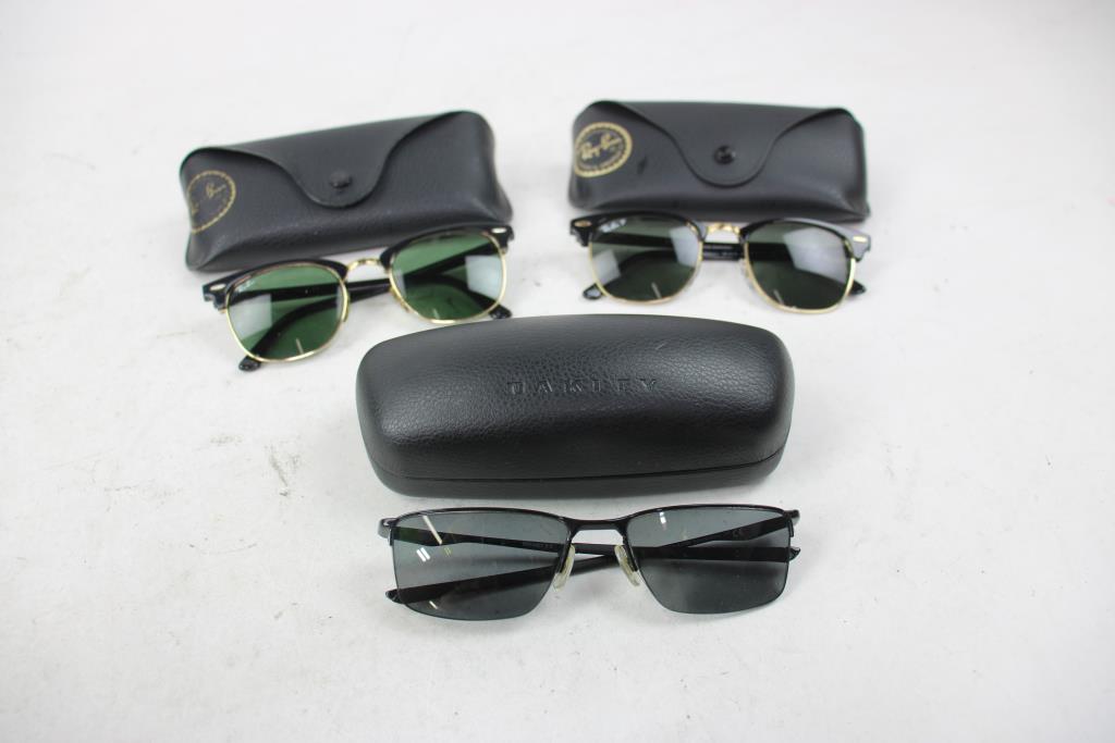 Ray Ban Sunglasses, Oakley, 3 Pieces