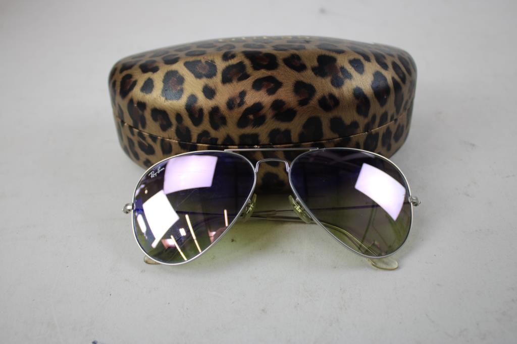 Ray-Ban Aviator Flash Sunglasses, Purple