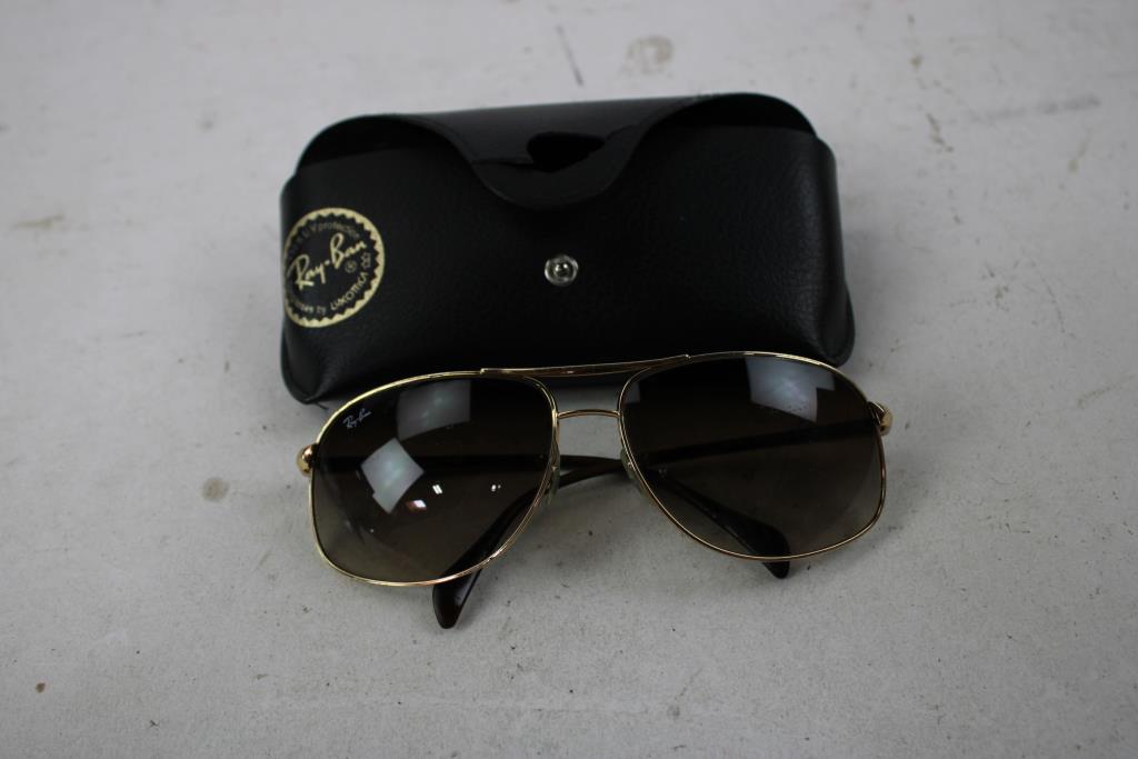 Ray-Ban Gold Framed Glasses