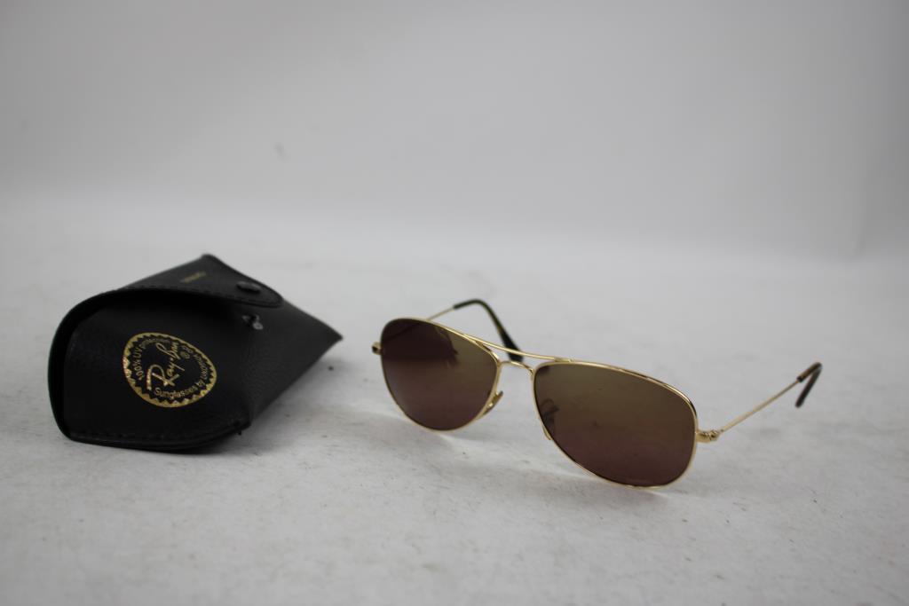 Ray-Ban P Chromance Polarized Gold Sunglasses