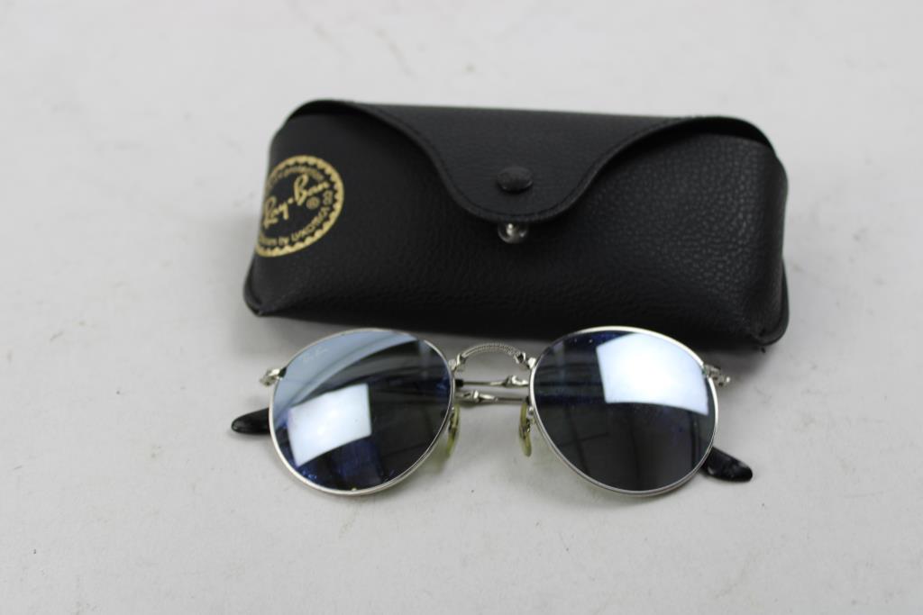 Ray-Ban Round Metal Folding Sunglasses