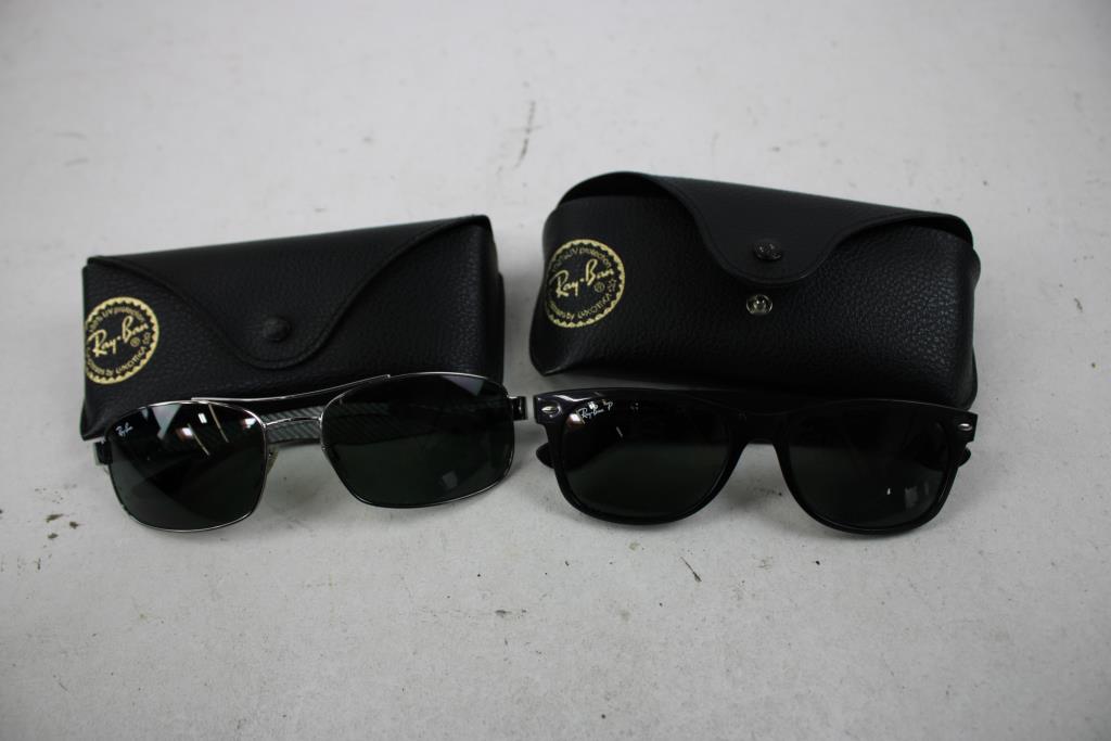 Ray-Ban Wayfarer Classic, And Rectangle Metal Glasses, 2 Pieces