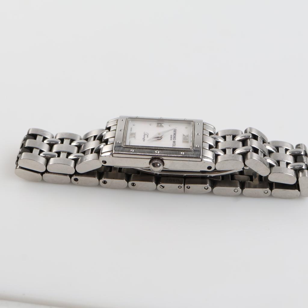 Tango Questionnaire Raymond Weil Tango Tank Stainless Steel MOP Watch - PropertyRoom.com