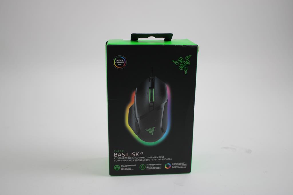 Razer Basilisk V3 Customizable RGB Ergonomic Gaming Mouse