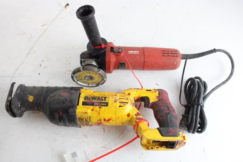 Reciprocating Saw And Angle Grinder Property Room