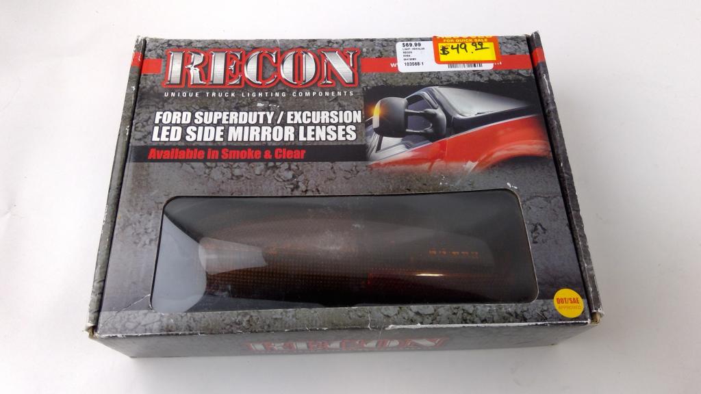 Recon Ford Superduty / Excursion LED Side Mirror Lenses