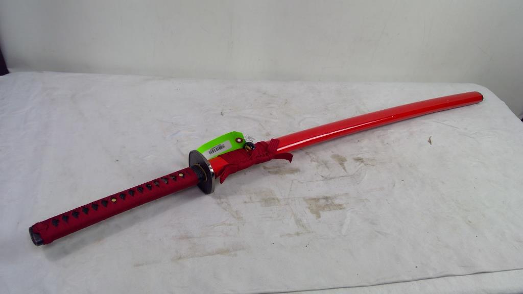 Red Katana 40" With Red Sheath