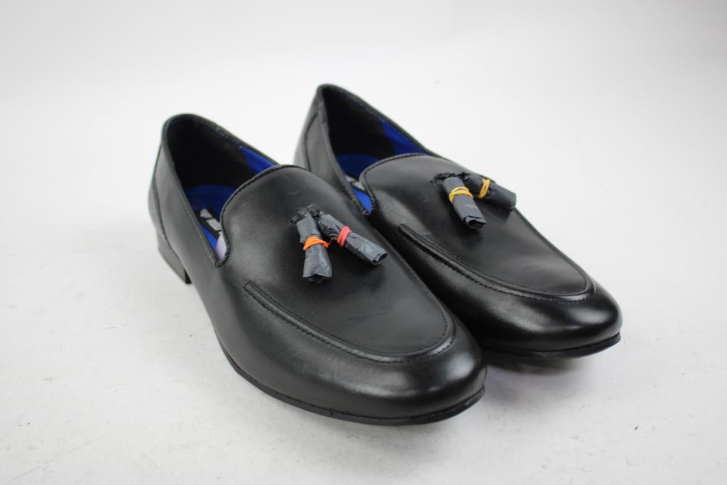 Red Tape Black Loafers, Size 10