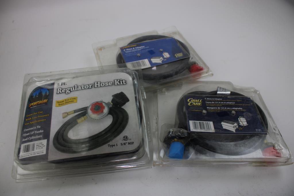 Regulator Hose Kit, 4" Hose Adaptor, Rotary Tool, Impact Driver, Drill, 6 Pieces