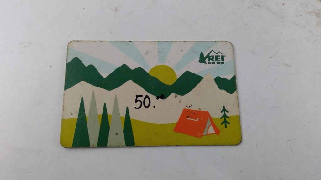 REI-Co Op Gift Card, $50.00