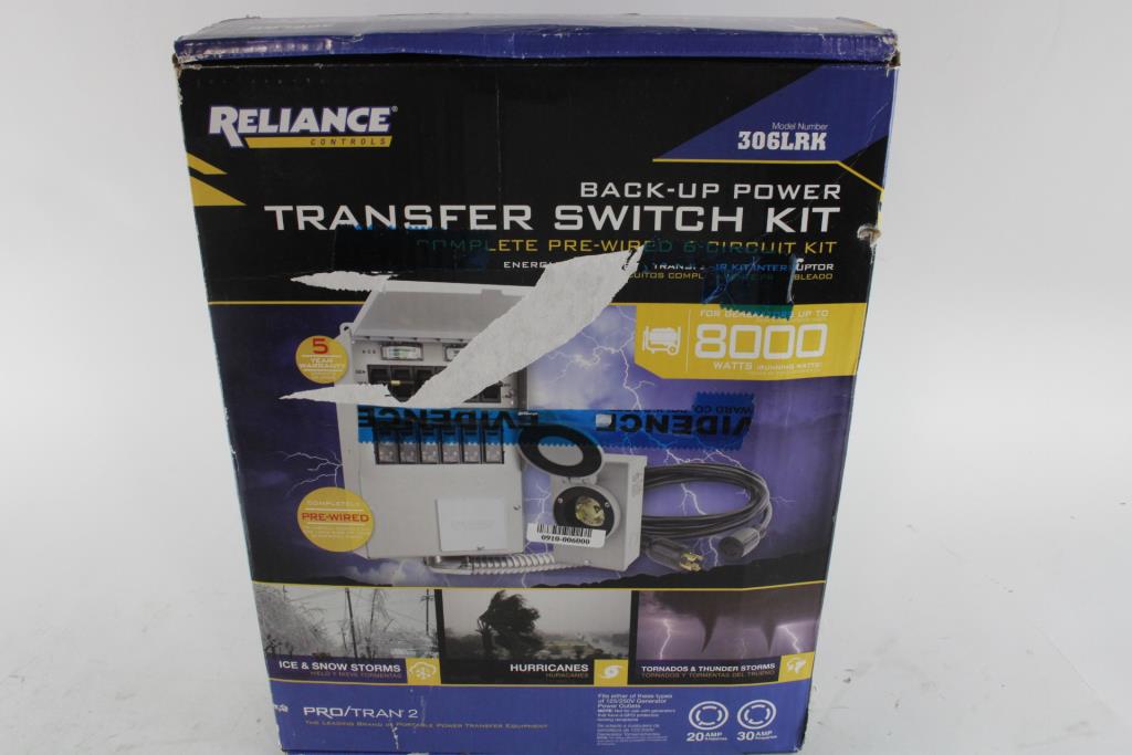 Reliance Controls Back Up Power Transfer Switch Kit Property Room