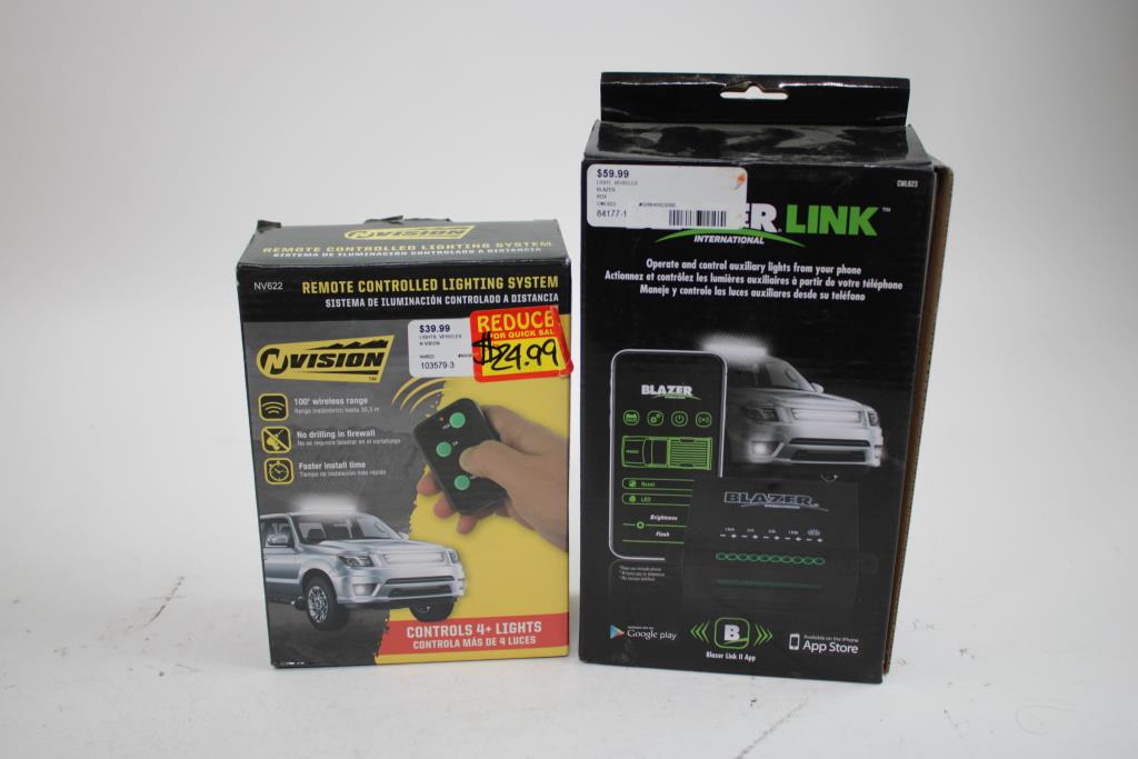 Remote Controlled Vehicle Lighting Systems, Back-Up Alarm, Round Light Kit, 4 Pieces