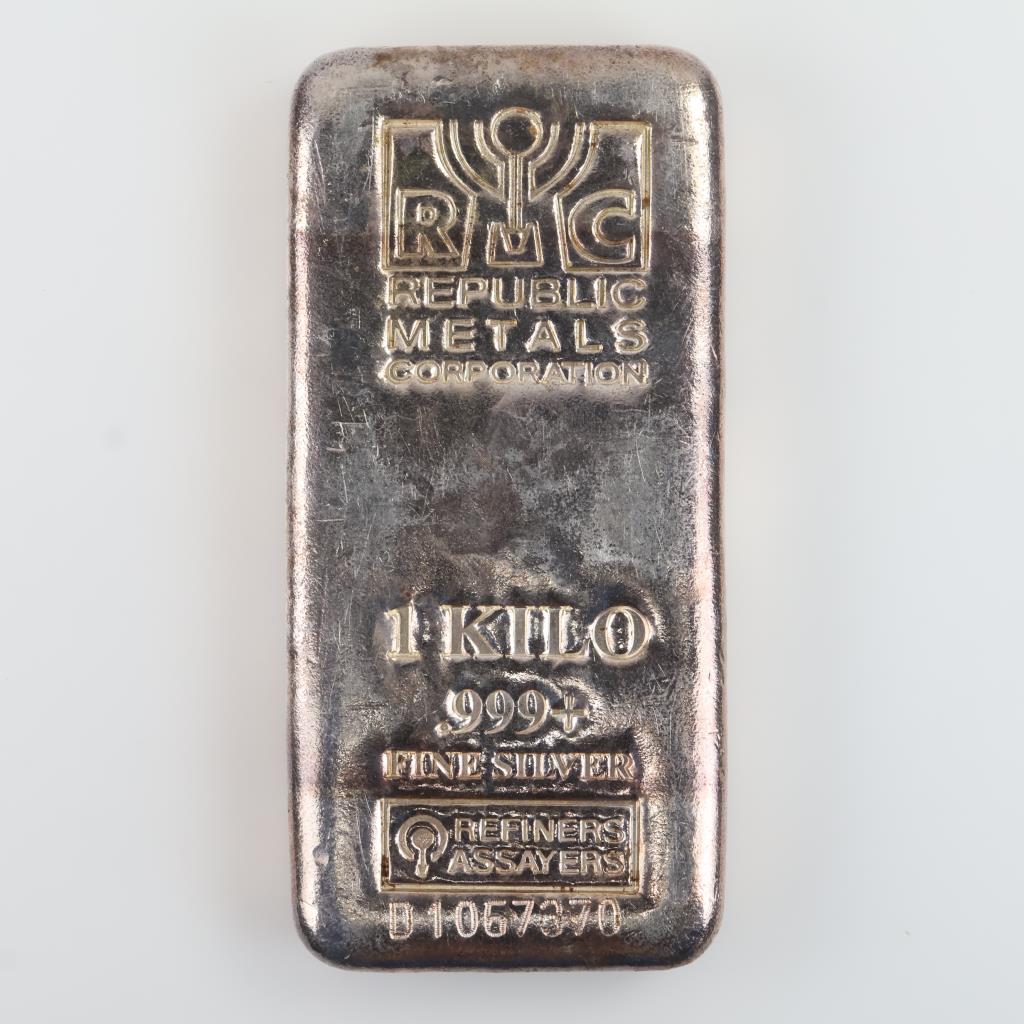 Republic Metals Corporation Fine Silver 1 Kilogram Bar