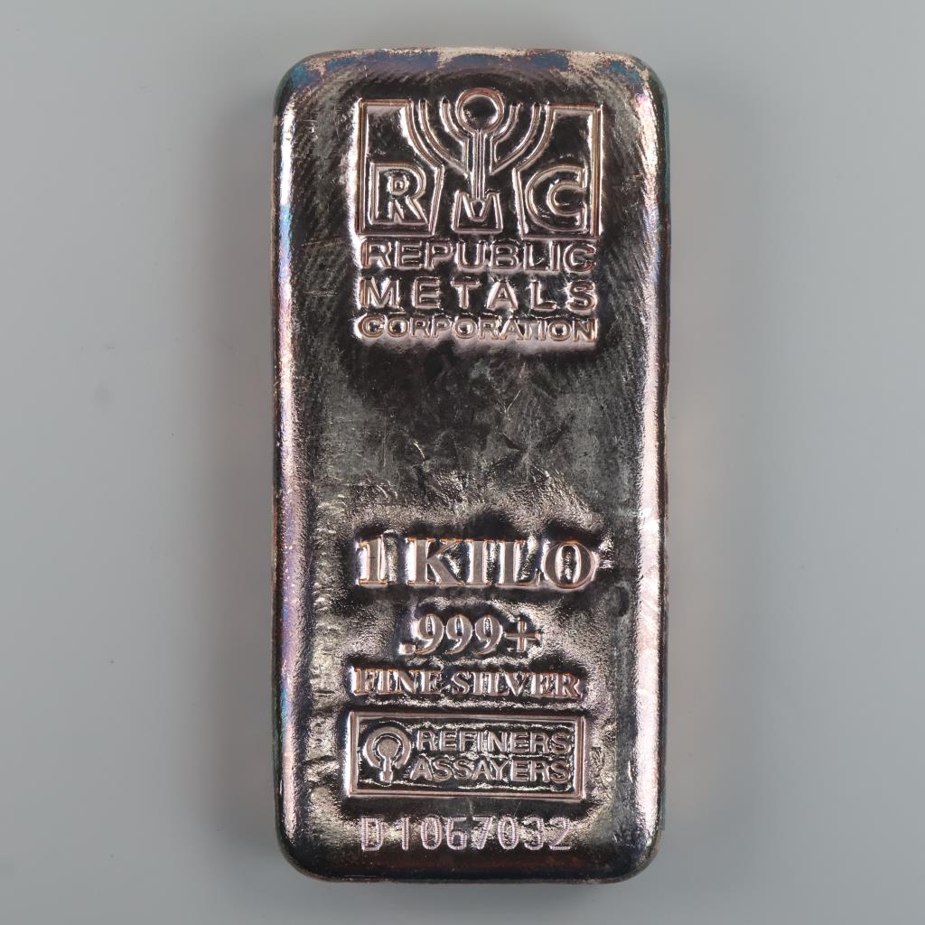 Republic Metals Corporation Fine Silver 1 Kilogram Bar