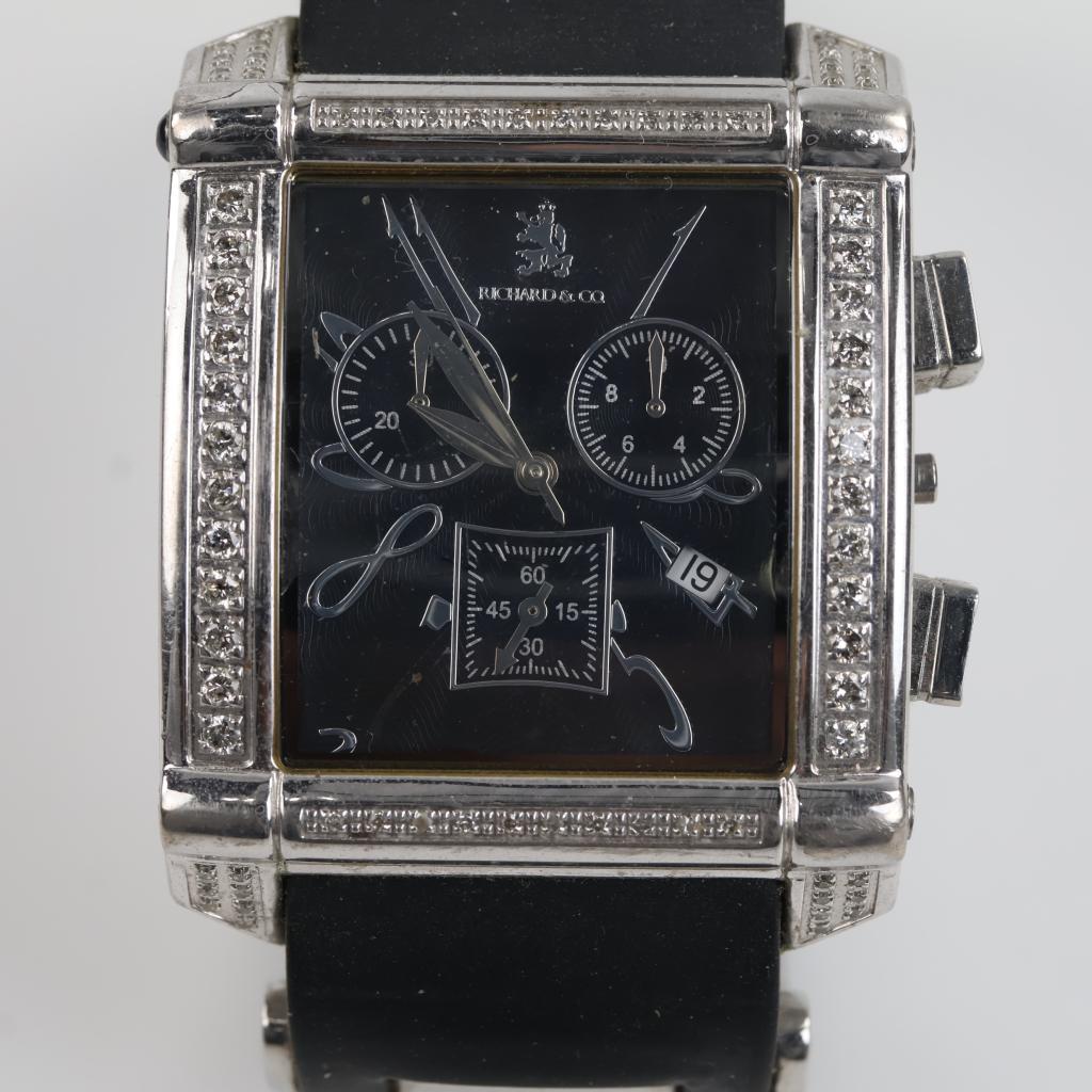 Richard & Co. Chronograph Diamond Accent Watch