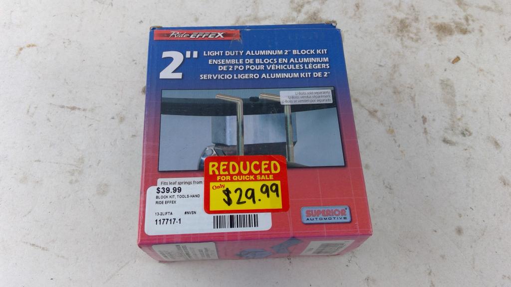 Ride Effex 2" Light Duty Aluminium Block Kit