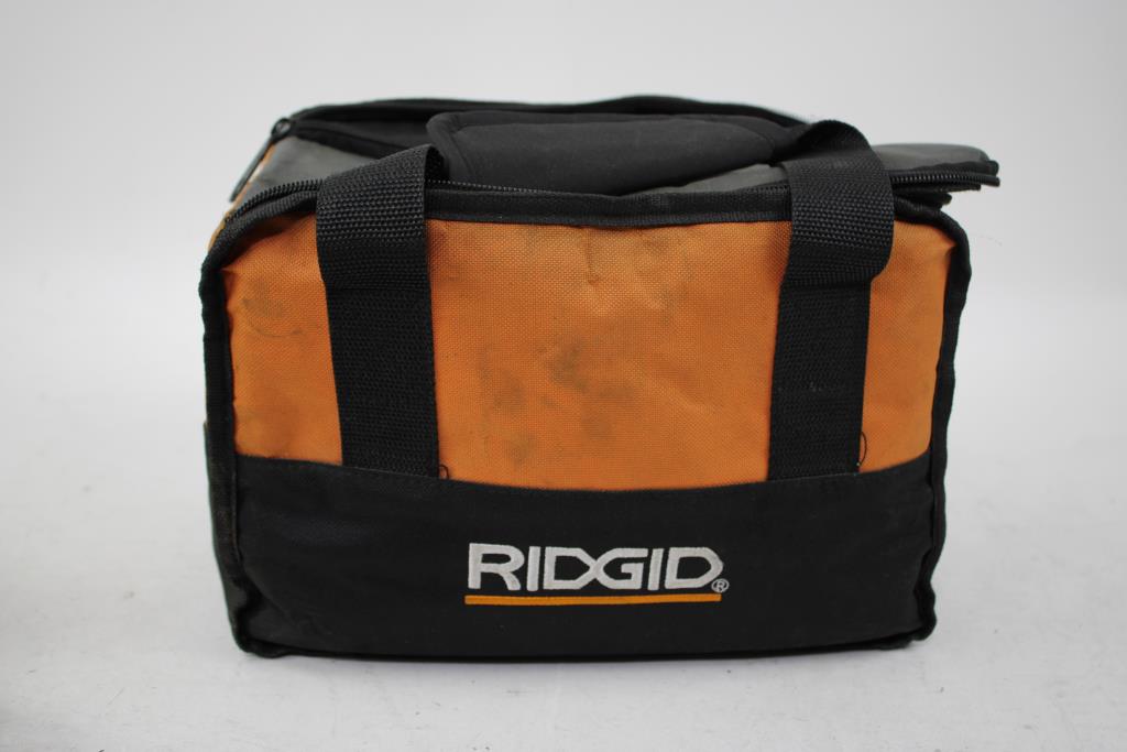 RIDGID 1/2" Drill, With 4Ah, 2Ah Batteries In Tool Bag