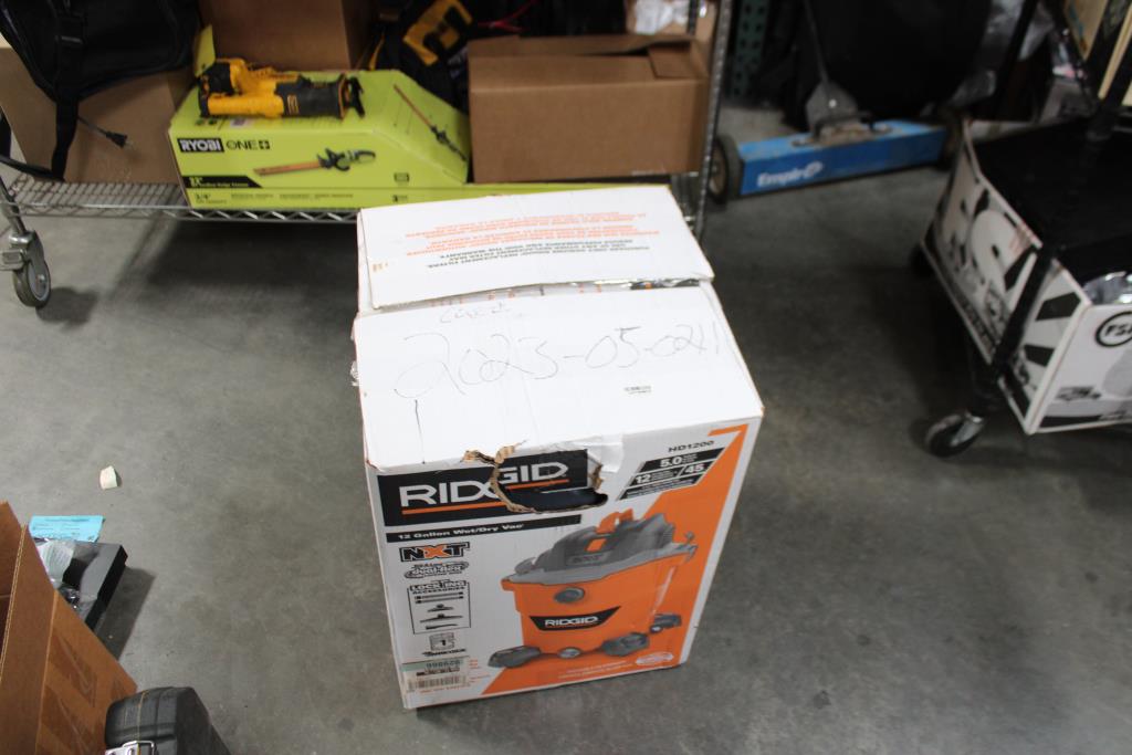 Ridgid 12 Gallon 5.0 Peak Shop Wet & Dry Vacuum