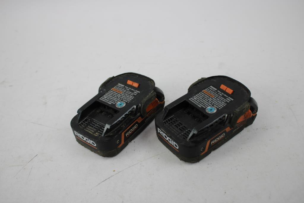 RIDGID 1.5Ah Batteries, 2 Pieces