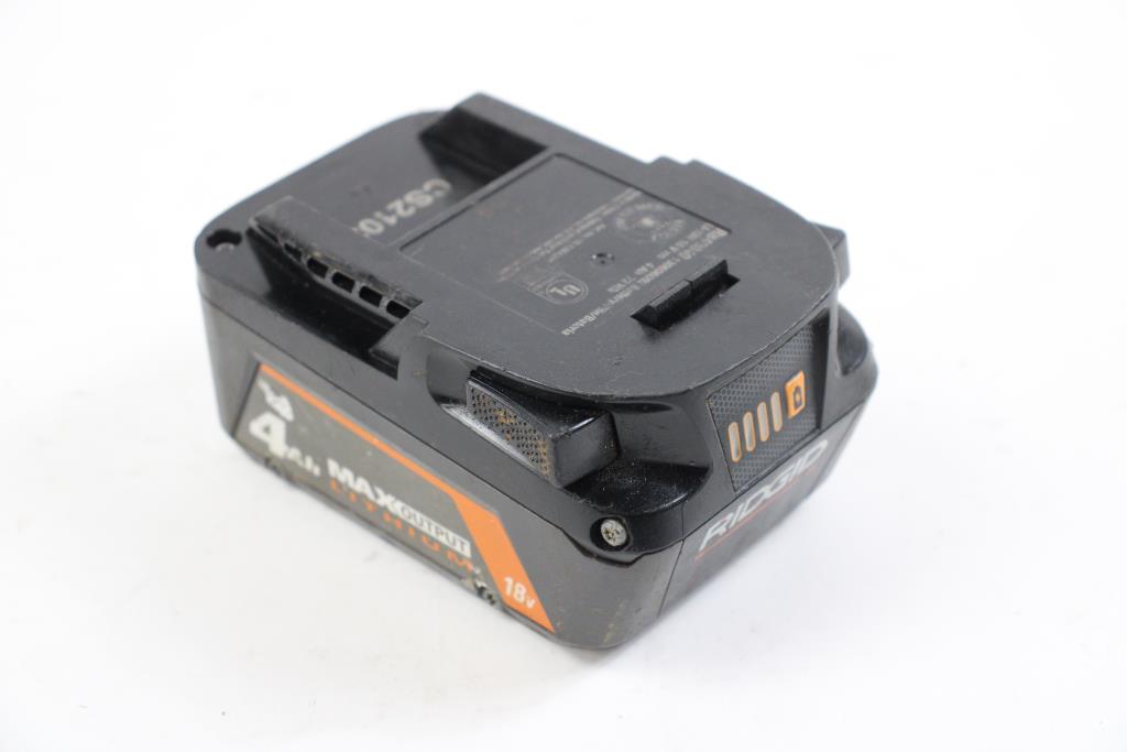 Ridgid 18v 4Ah Battery Pack Property Room