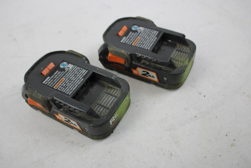 RIDGID 2.0Ah Batteries, 2 Pieces