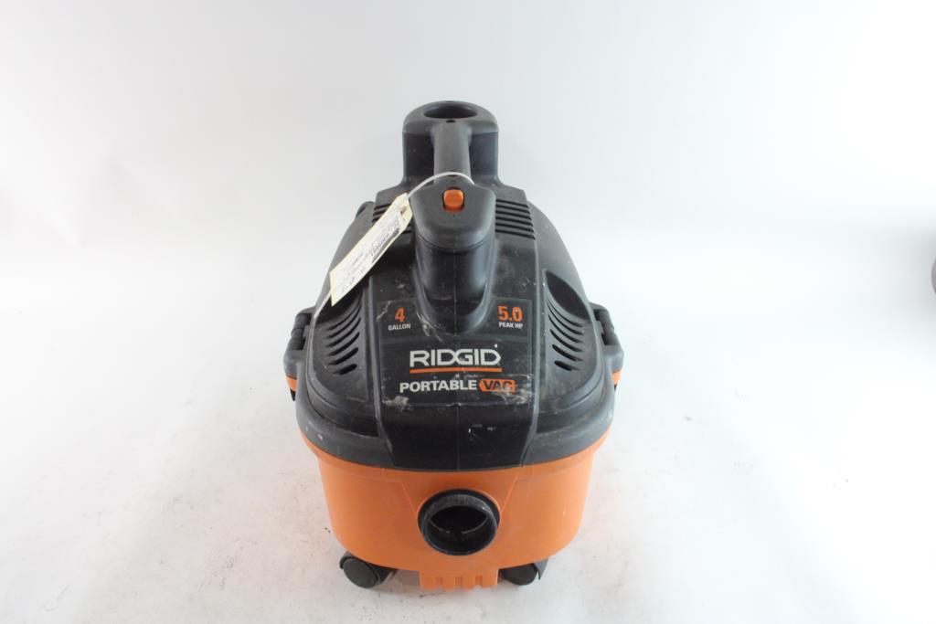 Ridgid 4 Gallon Portable Vac Property Room
