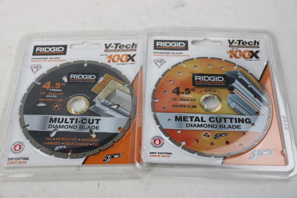 Ridgid 4.5" Diamond Blade, 2 Pieces