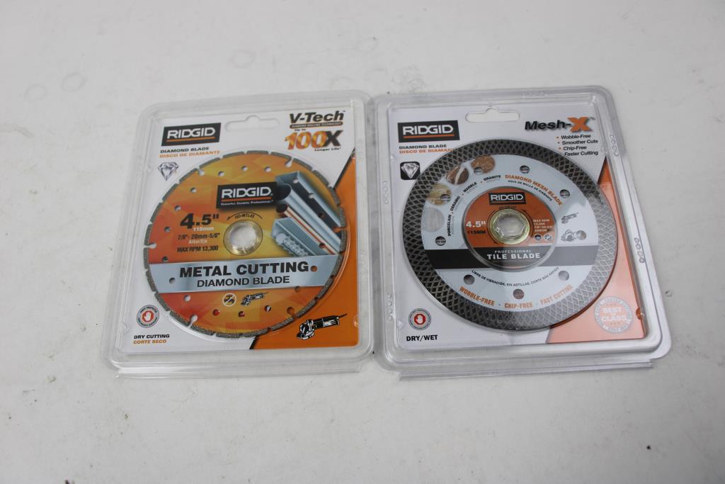 Ridgid 4.5" Diamond Blade, 2 Pieces