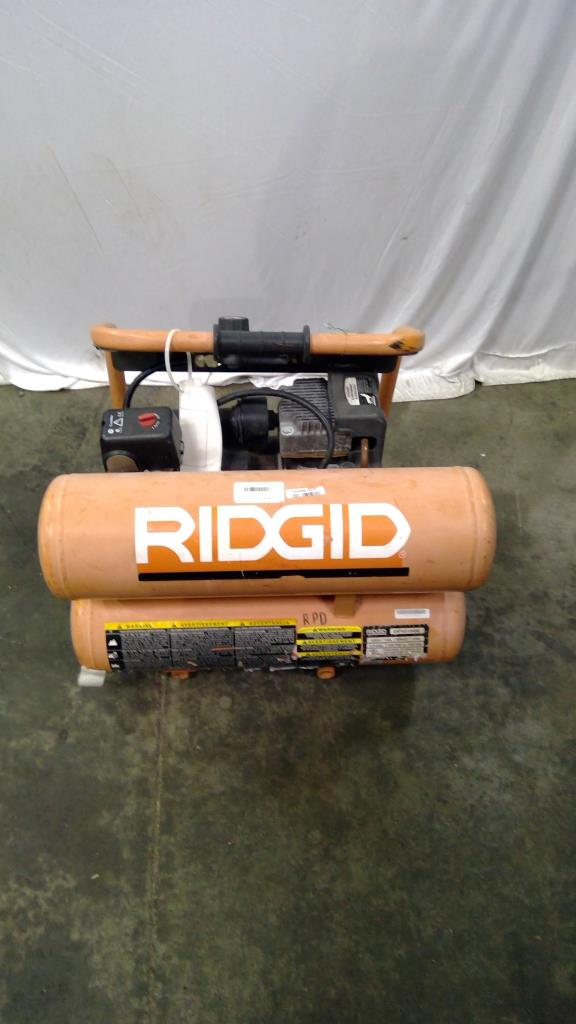 Ridgid 4.5 Gallon Air Compressor Property Room