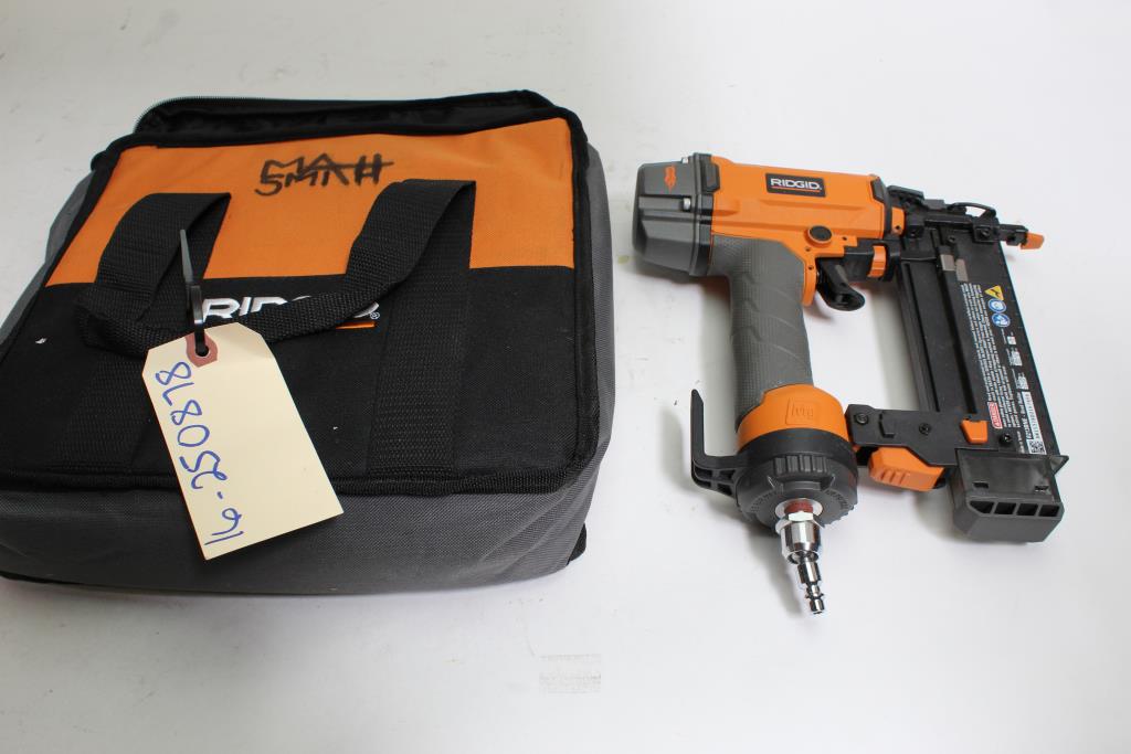 Ridgid Brad Nailer, With Porter Cable Nails 3 Pieces Property Room