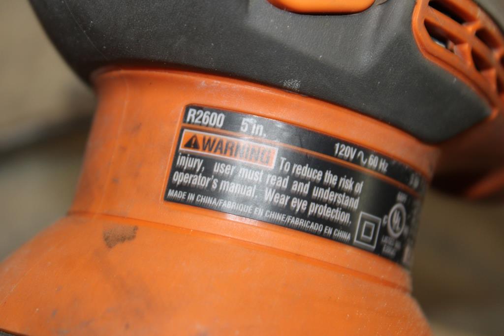 Ridgid Corded 5" Random Orbit Sander R2600 Property Room