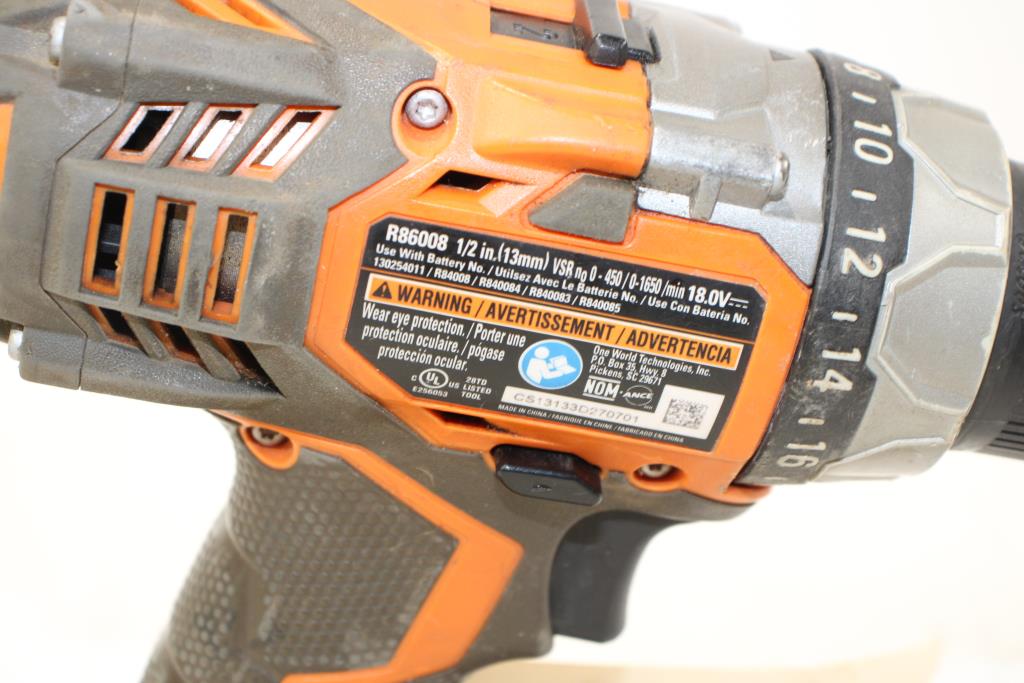 Ridgid Cordless Compact 2 Speed Drill / Driver Property Room