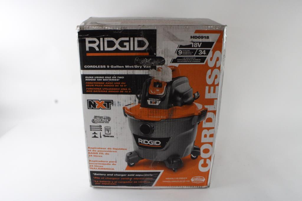 Ridgid Cordless Wet/Dry Vacuum Property Room