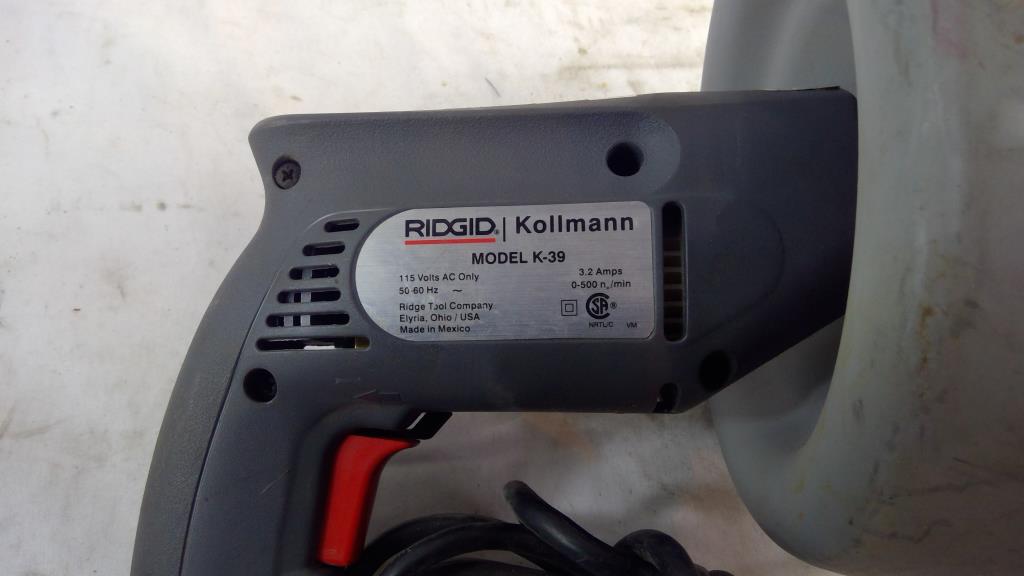 Ridgid Kollmann Drain Cleaner, K39 Property Room