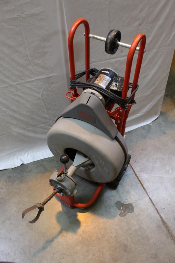 Ridgid Kollmann Drain Cleaning Drum Machine Property Room