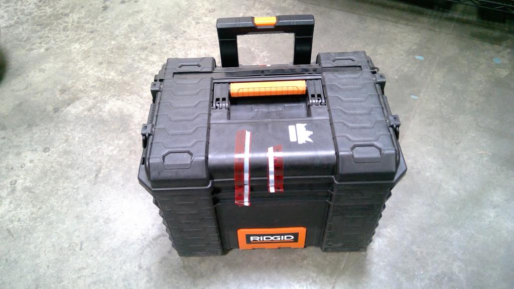 RIDGID Rolling Tool Box With Mixed Tool Lot