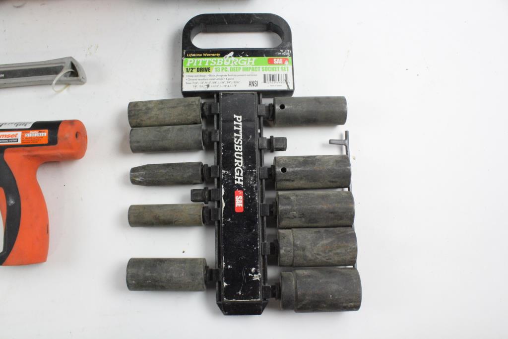 Ridgid Tool Box, Ramset Powder Actuated Tool And More, 10+ Pieces