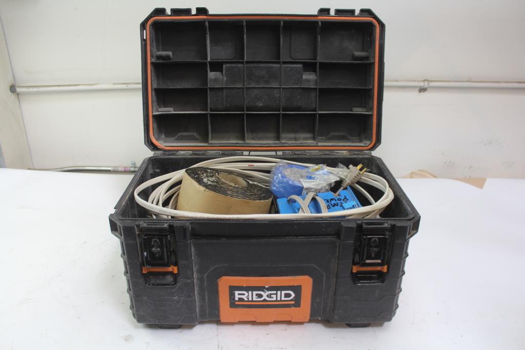 Ridgid Tool Box With Electrical Equipment Property Room