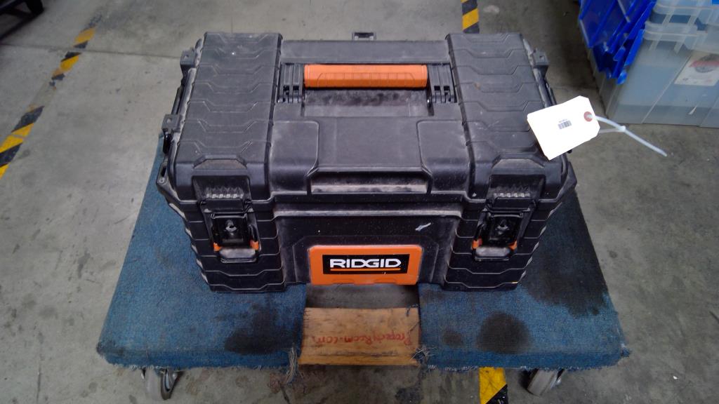 Ridgid Tool Box With Misc Tools 10+