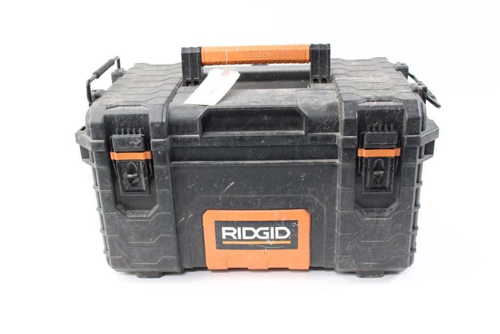 Ridgid Toolbox With Misc Tools, 5+ Pieces Property Room