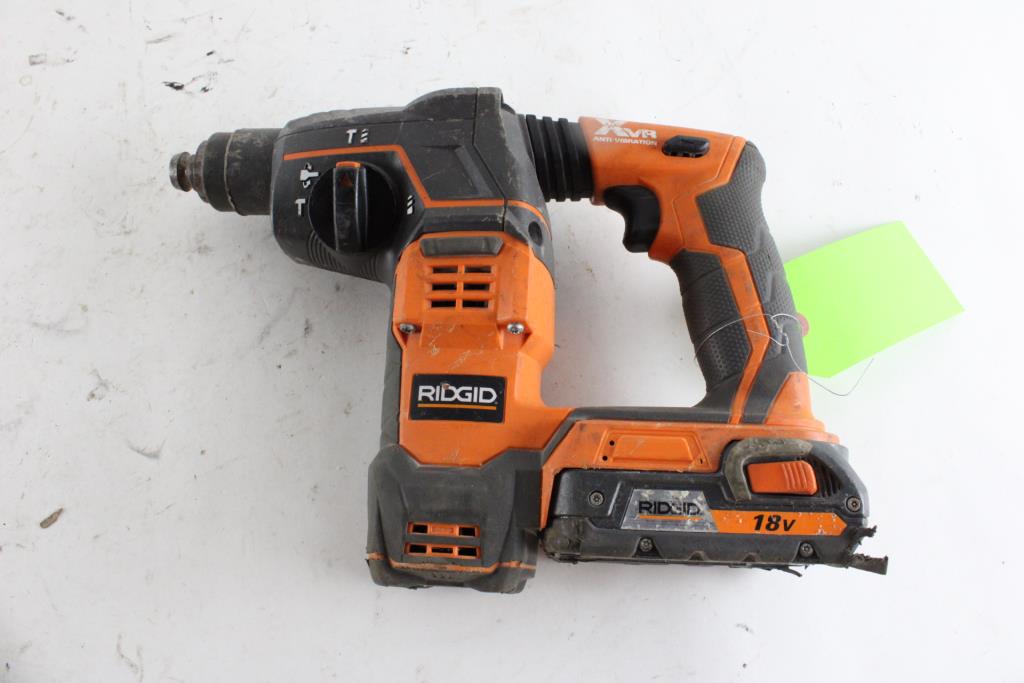 Rigid 18v Octane Cordless Brushless Rotary Hammer Property Room