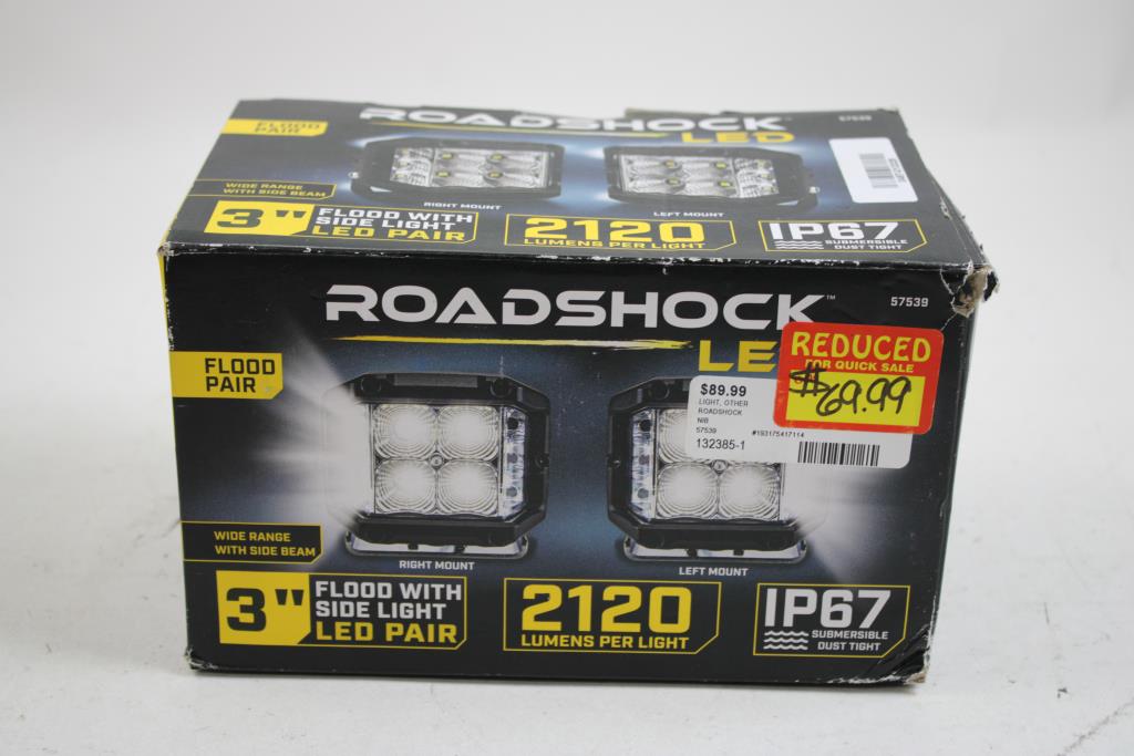 Roadshock 3" Flood With Side Light LED Pair
