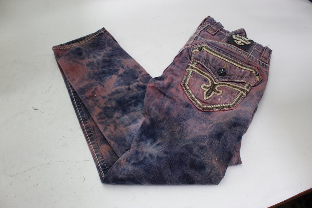purple rock revival jeans