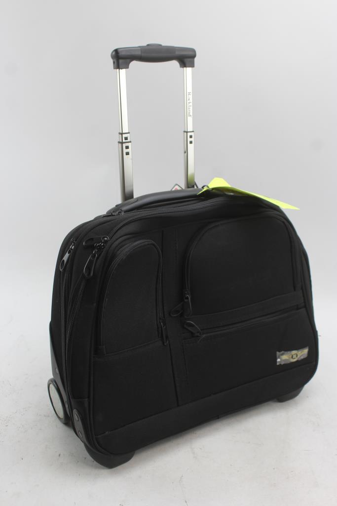 Rockland Mobile Office 16 Inch Rolling Overnight Laptop Case Black Rockland Mobile Office 16 Inch Rolling Overnight Laptop Case Black
