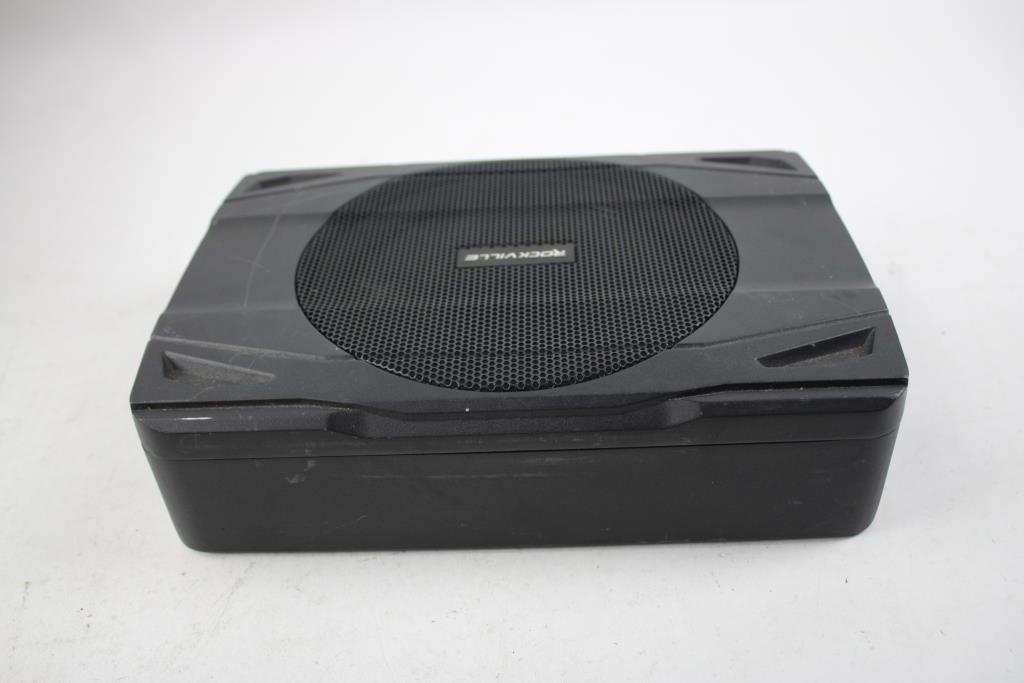 Rockville Compact 400W 8" Slim Active Powered Car Subwoofer