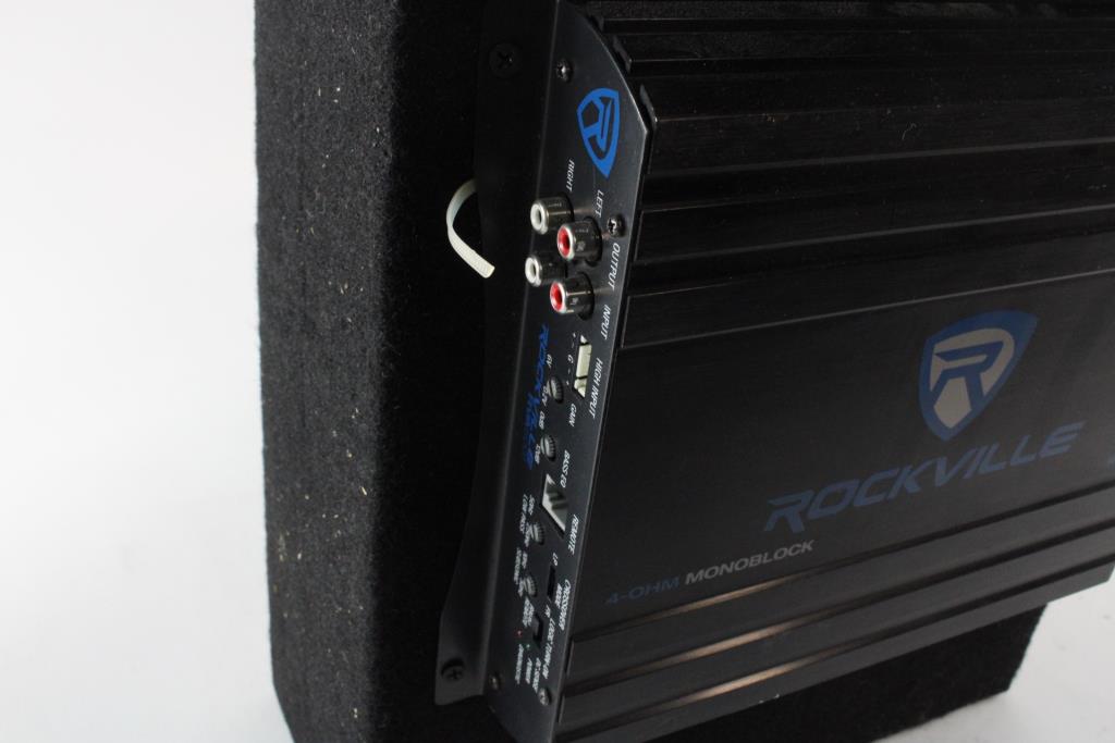 Rockville Subwoofer With Box And Amplifier Property Room