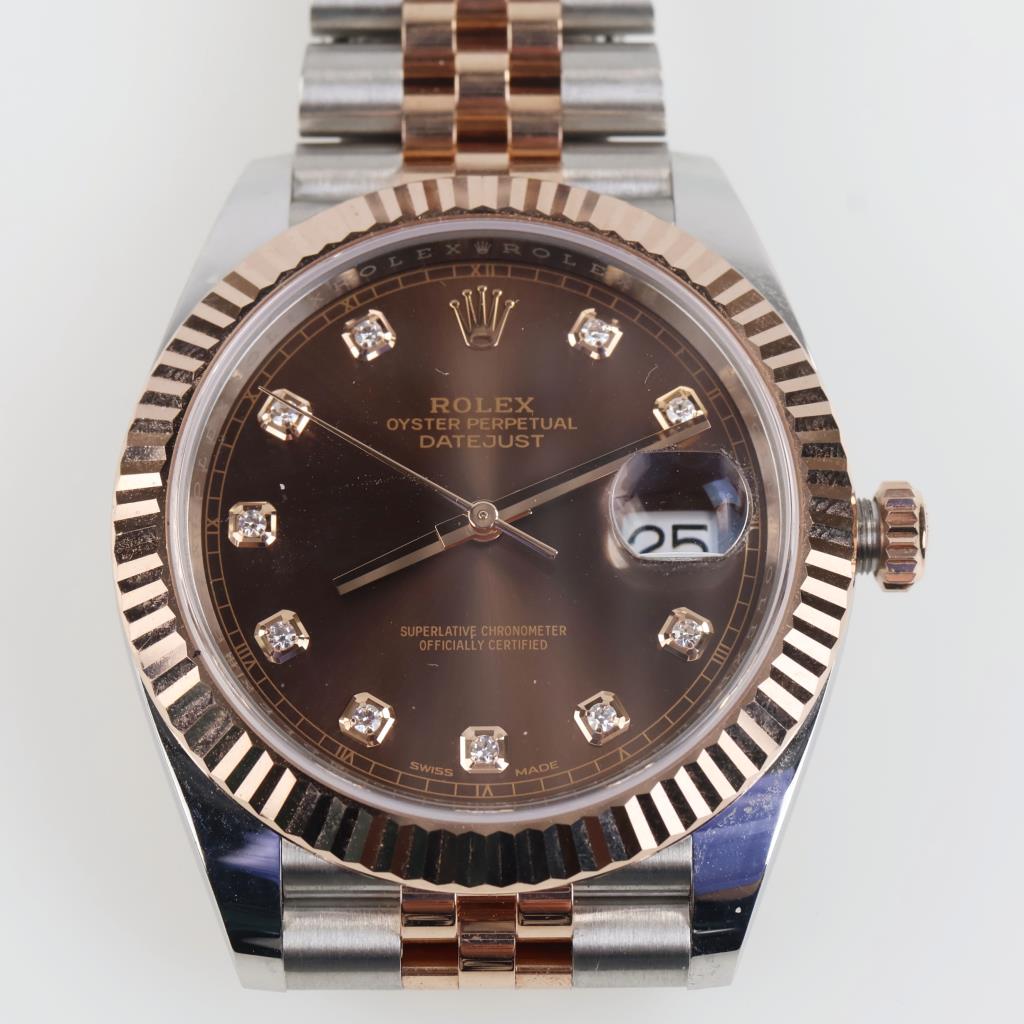 Rolex Datejust 18kt Gold Watch - Evaluated By Our Certified Gemologist -AGS/GIA