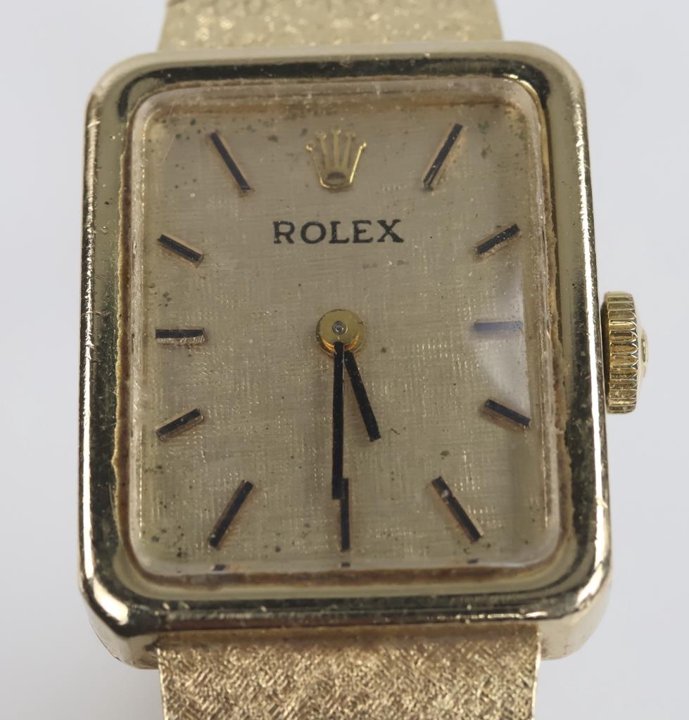 Rolex Dress 14kt Gold Watch-Evaluated By Our Certified Gemologist-AGS/GIA