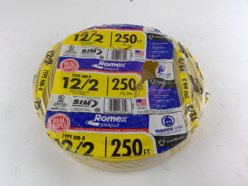 Romex Simpull 12/2 250 Ft Wire